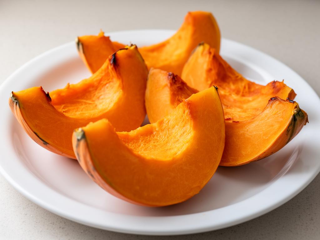 Calabaza asada en gajos grandes