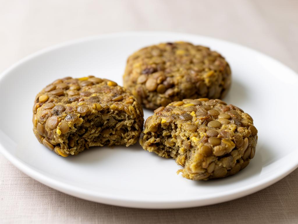Hamburguesitas blandas de lentejas