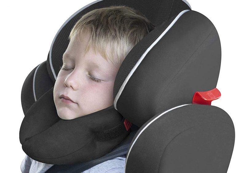 Almohada Para Bebé - Sujeta la Cabeza de Niños en Coche y Carrito 2 en 1  Reposacabezas Coche y Protector Cinturón Seguridad Para Bebés y Niños