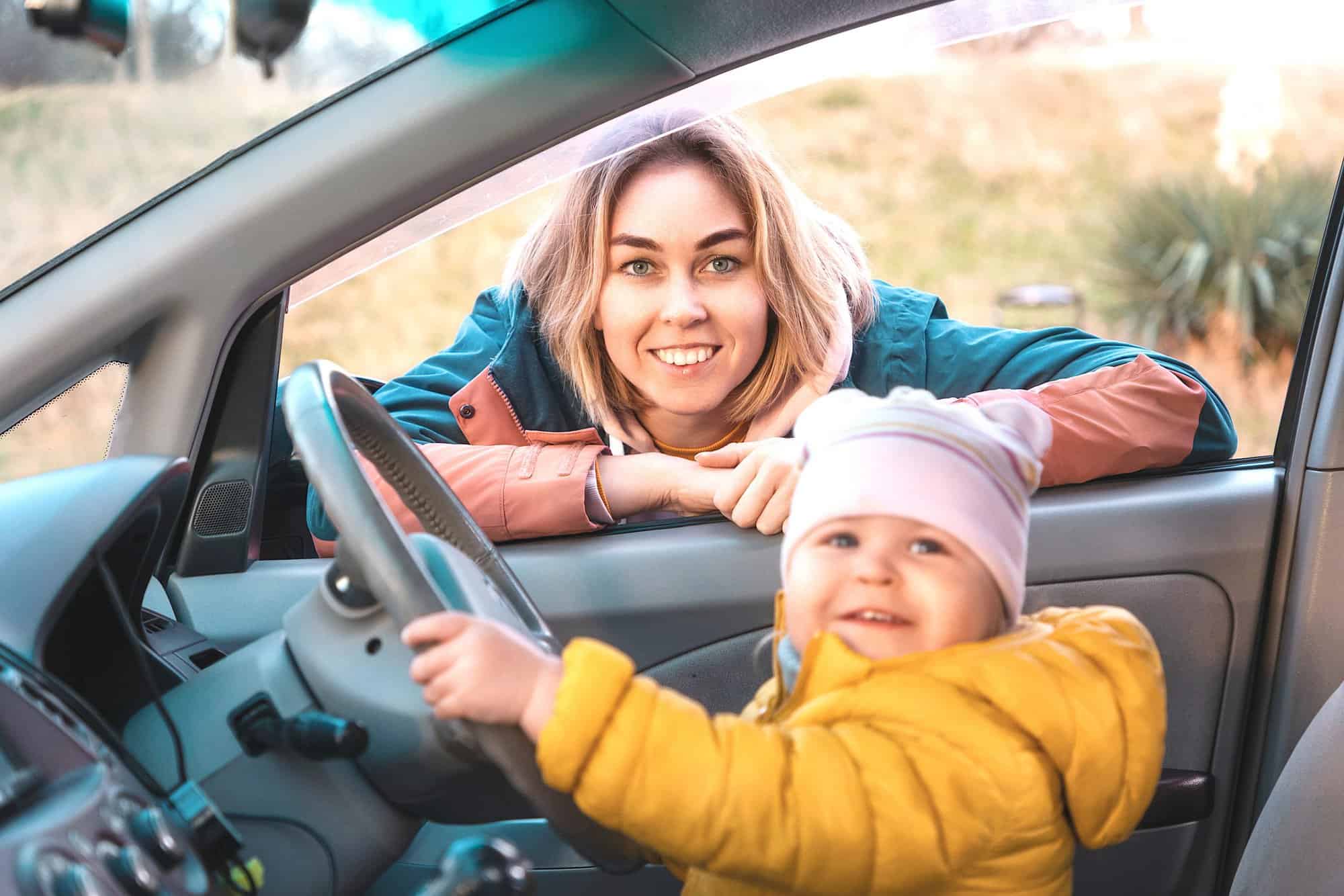 Alquiler espejo retrovisor asiento trasero coche para ver al bebé