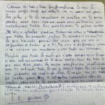 La emotiva carta que una niña le escribe a su profesora